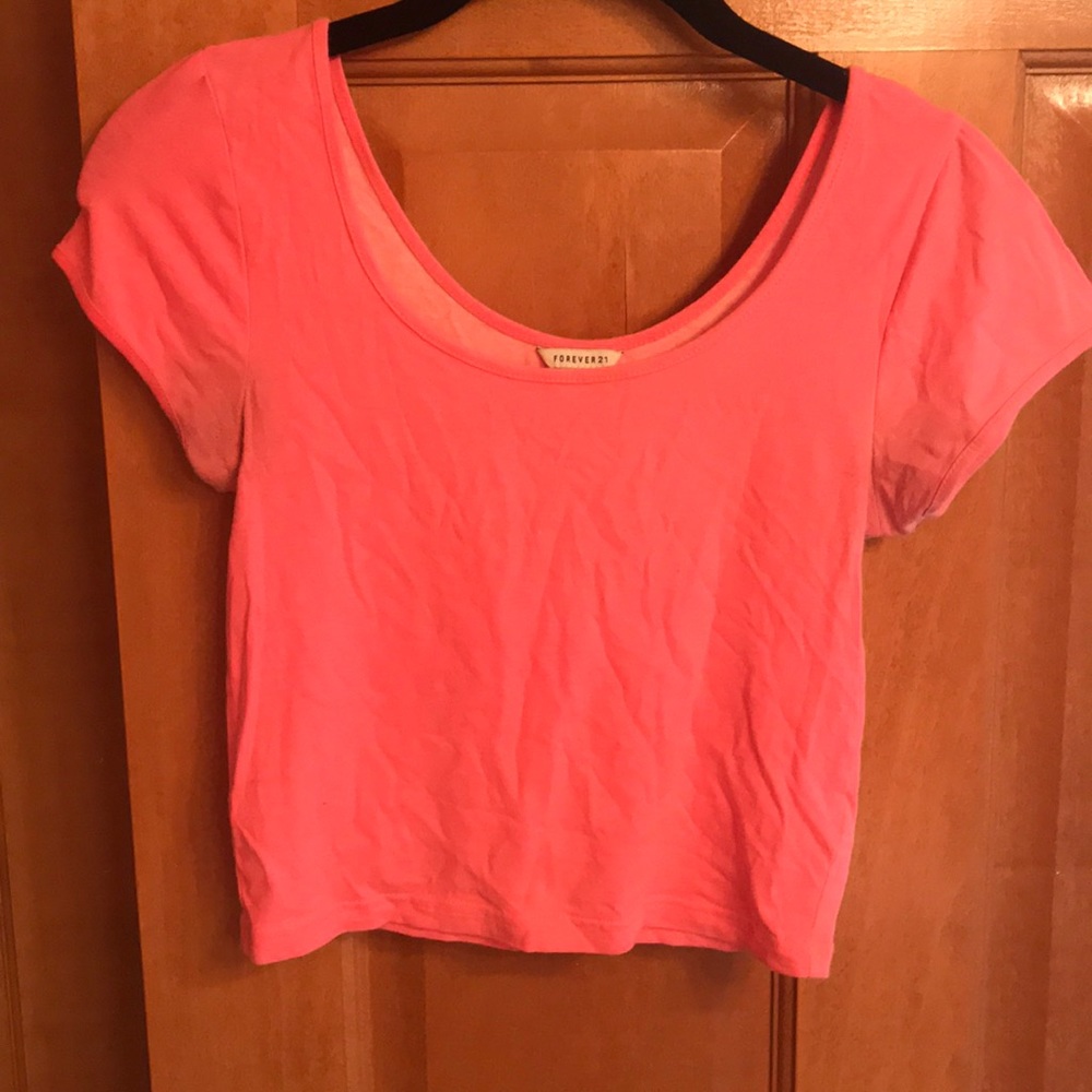 Forever 21 pink crop top